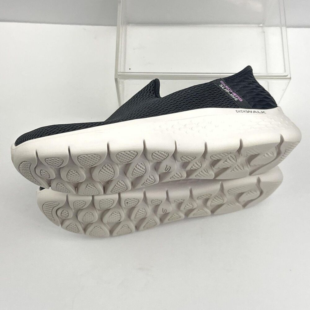 Skechers GOwalk Slip-ins Shoes Womens 9 Black Slip On Walking Sneakers 124963W - Picture 6 of 12